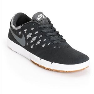 Nike SB Free, Dark Grey/White, Mens size 8.